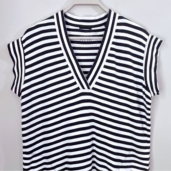 ATM Anthony Thomas Mellilo Pima Stripe Shift Dress - Picture 3 of 14